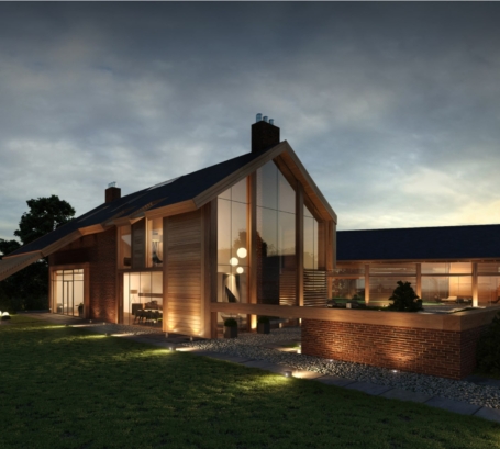 house lighting at night