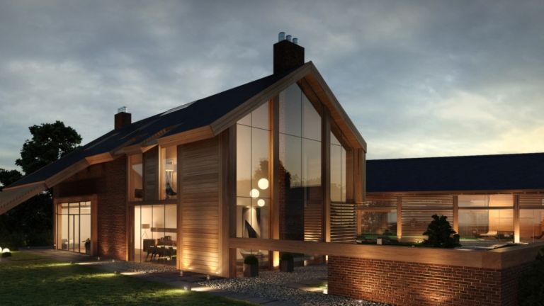 house lighting at night