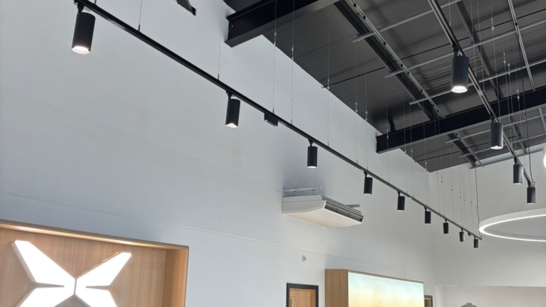 Smart Control Lighting Transformation for Modern Showroom